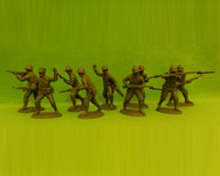 60F WW2-AMC 01 FF Rifles-Assault Section (Free French Helmets)