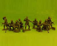 60F WW2-AMC 03 FF Machine-Gun Section(Free French Helmets)